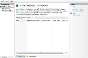 Failed Request Tracing&nbsp;&mdash; инструкция