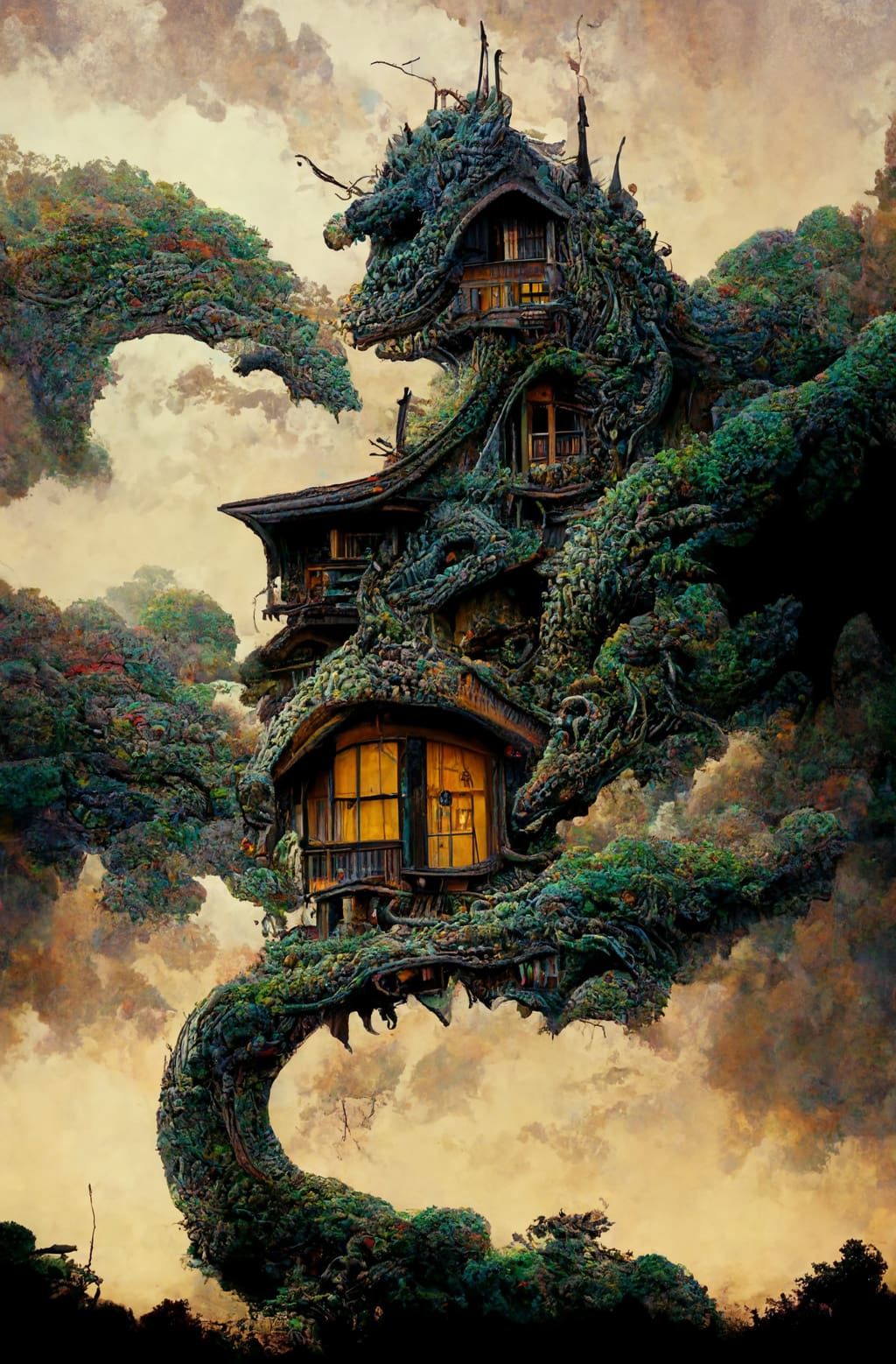 House of the dragon Midjourney art_3
